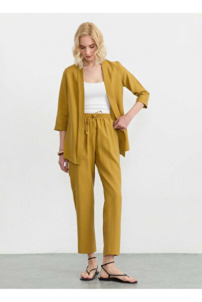 Selen Haki Kadın Standart Fit Pantolon 26YSL5603