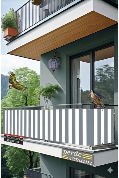 ViVeri (Kuşgözlü)Balkon Demiri Perdesi Korkuluk Perdesi Her Ölçüde Boy X En (...