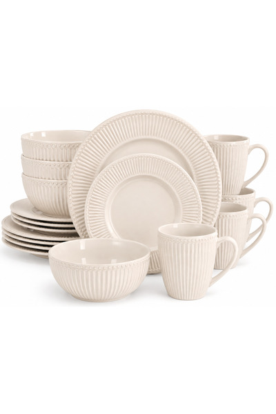 mastergold 16-Piece Porcelain Dinner Set for 4 Persons | Elegant Classic Plat...