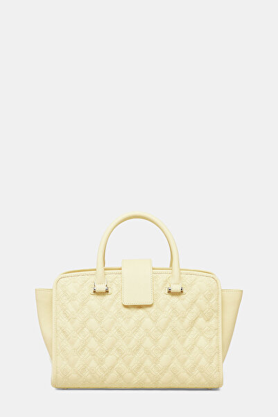 Vakko SARI MONOGRAM DERİ ÇANTA