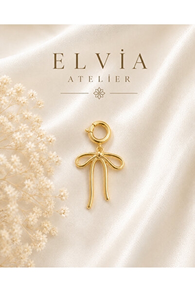 Elvia Atelier Charm Ucu Kolye ve Bileklik Ucu Kurdele