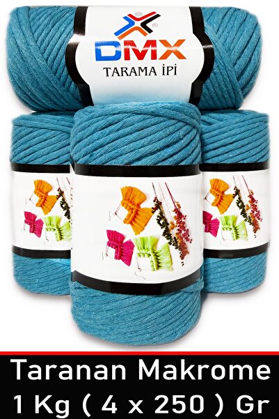 Diva İplik 4 mm Luxury Taranan Macrame Cord - Single Strand - 280 Turquoise