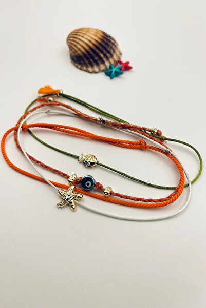 Concept HuBuTU 4 Piece Bohemian Series Figured Rope Bracelet Set