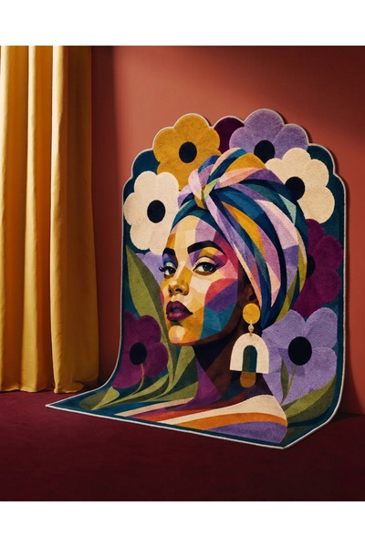 Rugs Modern Halı SDT Balık Tema Desenli Modern Dokuma Taban Dekoratif Halı mo...