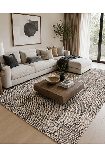 HOME AURAA سجادة - مقاس 240 × 300 سم - 7.84 × 9.84 قدم |   سلسلة دريفت لاين -...