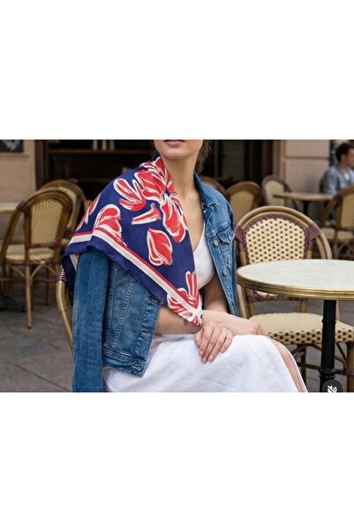ALVWOMAN Floral Patterned 70*70cm Bandana/Scarf