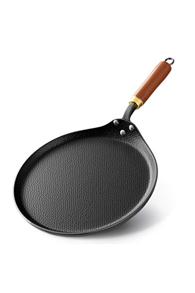 Diason 28cm Frying Pan Skillet Flat Crepe Pan, Lightweight Grill Pan with Woo...