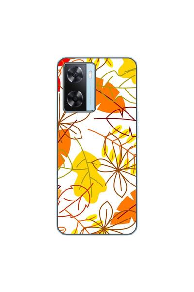 OEM Husa compatibila cu Oppo A57s Silicon Gel Tpu Model Autumn Vivid Leaves