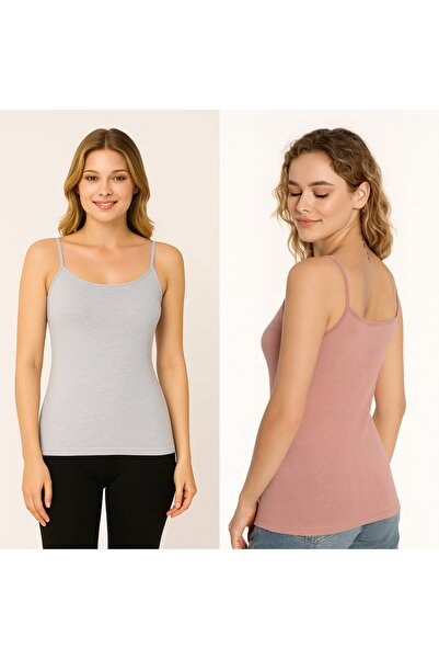 MİSSEMMA Women's Rope Strap Tank Top 2 Pieces