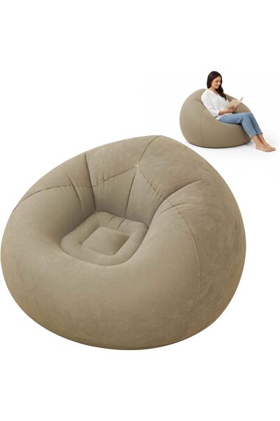 Generic Large Inflatable Bean Bag Chair, Inflatable Bean Bag Sofa, Inflatable...
