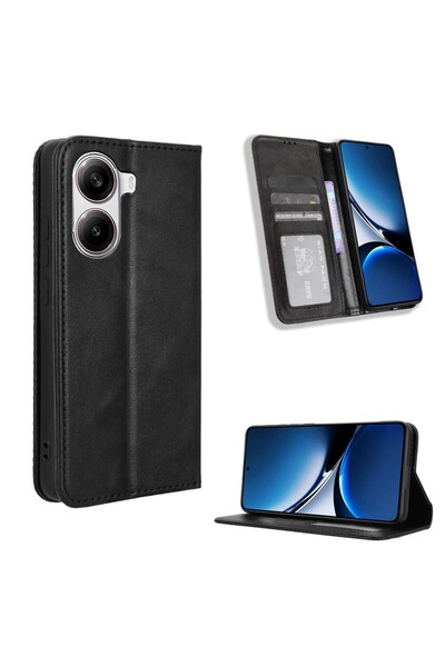 sscase Retro Θήκη Βιβλίο Black (Xiaomi Poco X7 Pro 5G)