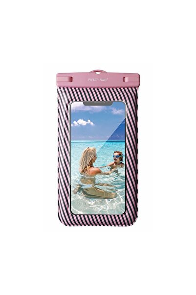 sscase Αδιάβροχη Θήκη για Smartphone έως 8.2 inches Rose (Universal Waterproof)