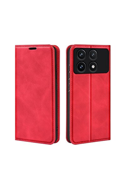 sscase Retro Magnetic Θήκη Βιβλίο Red (Xiaomi Poco F6 Pro 5G)