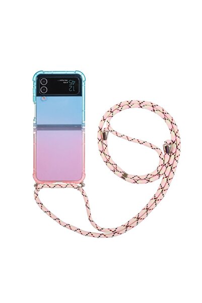 sscase Gradient Color Θήκη Σιλικόνης με Λουράκι Gradient Blue Pink (Samsung G...