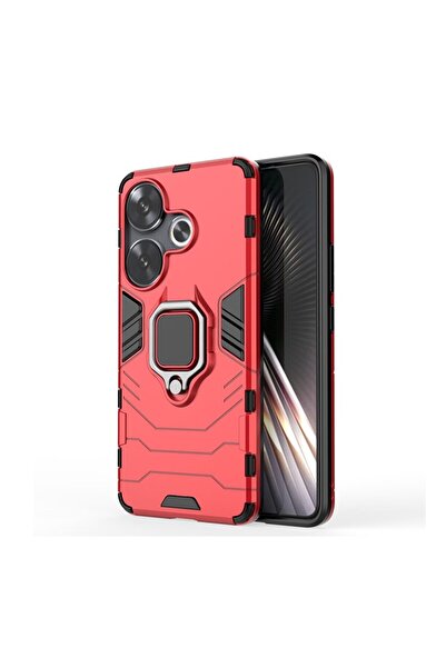 sscase Magnetic Ring Σκληρή Θήκη με Δαχτυλίδι Red (Xiaomi Poco F6 5G)