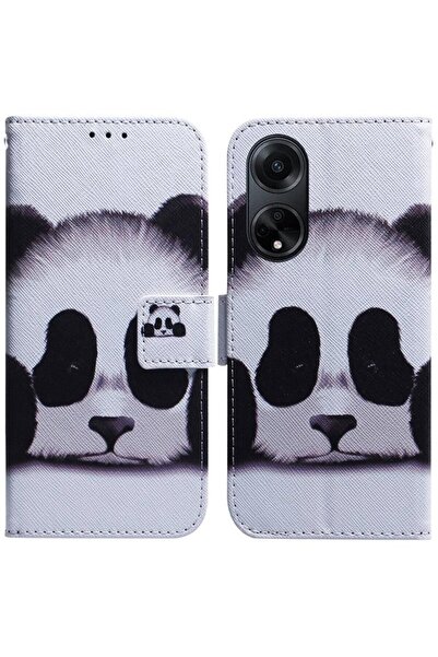 sscase Coloured Drawing Θήκη Πορτοφόλι Panda (Oppo A98)