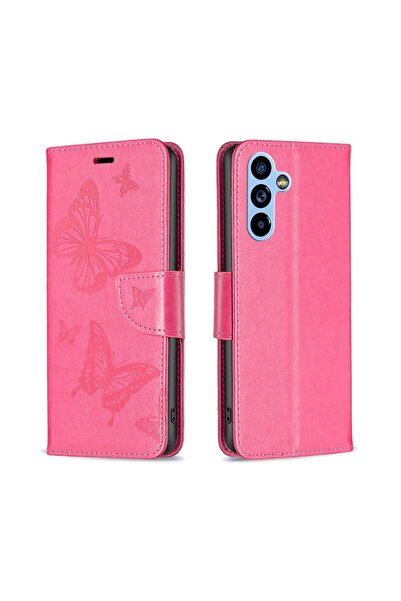 sscase Two Butterflies Θήκη Πορτοφόλι Rose Red (Samsung Galaxy A54 5G)
