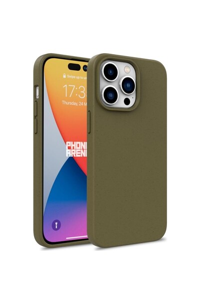 sscase Wheat Straw Θήκη Σιλικόνης Army Green (Apple iPhone 16 Pro Max)