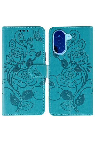 sscase Roses Θήκη Πορτοφόλι Blue (Xiaomi Redmi A5 4G/Poco C71 4G)