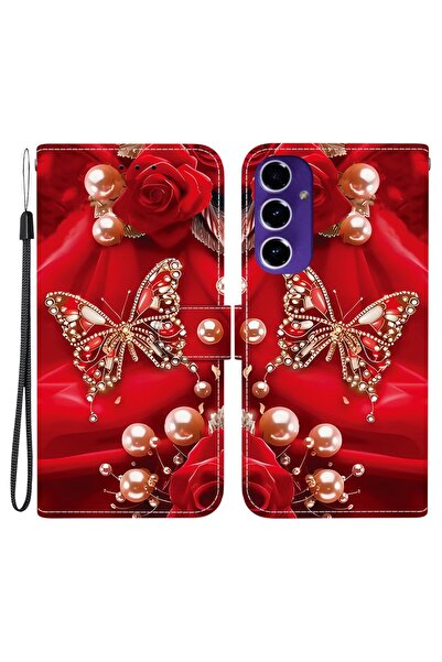 sscase Colored Drawing Θήκη Πορτοφόλι Pearls (Samsung Galaxy A17 4G / 5G)
