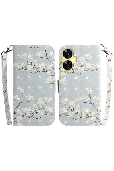 sscase 3D Colored Θήκη Πορτοφόλι Magnolia (Realme C55)