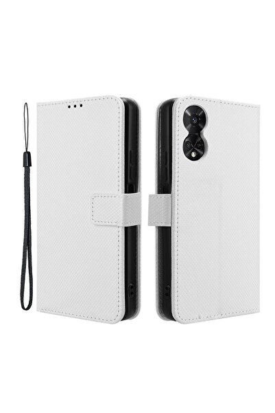 sscase Diamond Texture Θήκη Πορτοφόλι White (TCL 50 5G)