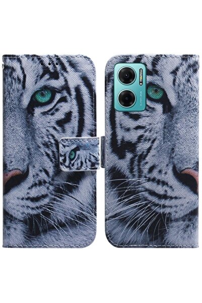 sscase Coloured Drawing Θήκη Πορτοφόλι Tiger (Xiaomi Redmi 10 5G)