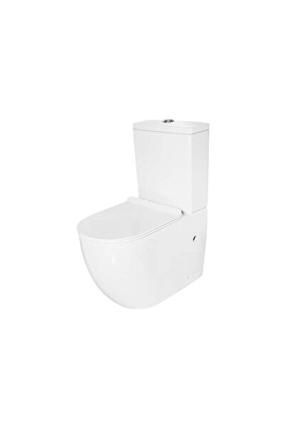 Casa Stile Vas WC rotund cu rezervor T2062, capac duroplast cu inchidere lent...