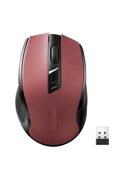 Ugreen Mouse Wireless MU006, 4000DPI, Rosu