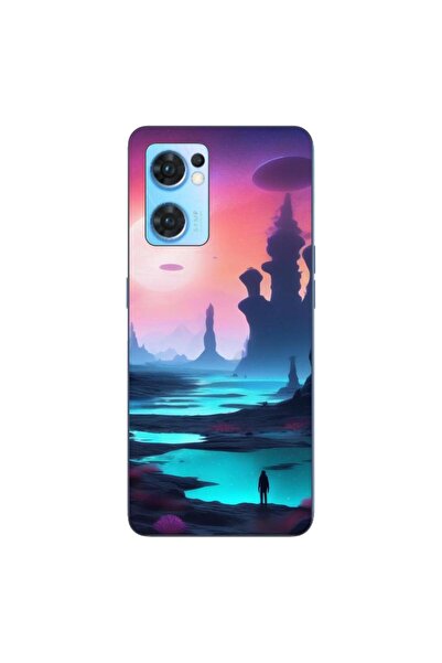 OEM Husa compatibila cu Oppo Reno7 5G Silicon Gel Tpu Model Mystic Planet