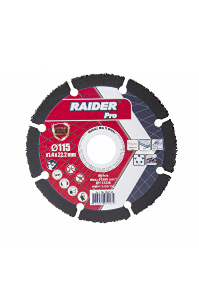 Raider Pro Disc debitare multmaterial cu carbura 115x22.2 mm