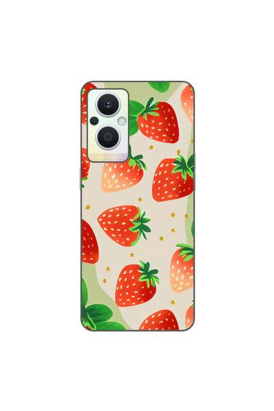 OEM Husa compatibila cu Oppo Reno7 Lite Silicon Gel Tpu Model Capsuni Pattern