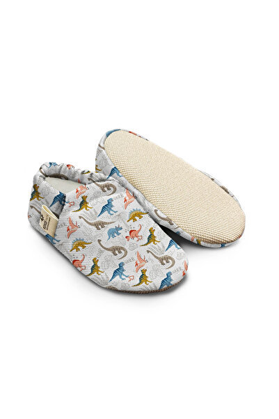 Kokopatik Dino Park Patterned Booties - Organic Cotton Baby Booties, Non-Slip...