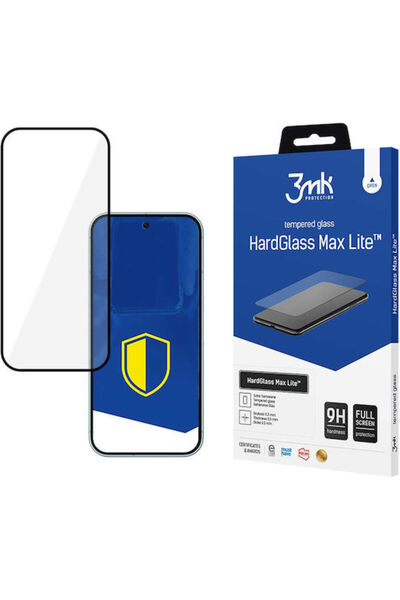 3MK Hardglass Max Lite 0.3mm Σκληρυμένο Γυαλί Μαύρο (Google Pixel 9 / 9 Pro)