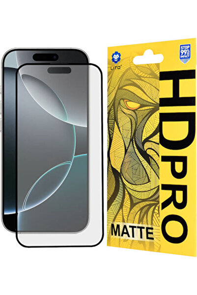Lito Ματ Σκληρυμένο Γυαλί Μαύρο (iPhone 16 Pro)