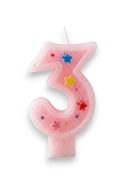 Limmy Three-Digit Pink Candle Birthday Cake Candle (7X3) cm - Numbered Candle...