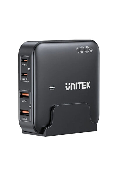 Unitek Ασύρματος Φορτιστής GaN με 2 Θύρες Εξόδου USB-A και 2 Θύρες Εξόδου USB...