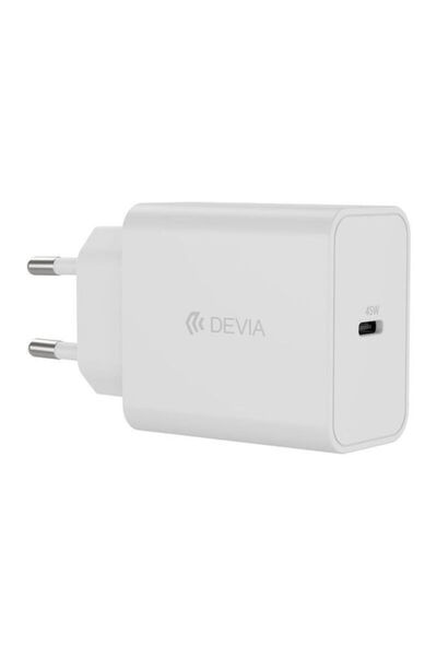 Devia Φορτιστής Χωρίς Καλώδιο με Θύρα USB-C 45W Power Delivery Λευκός (Σειρά ...