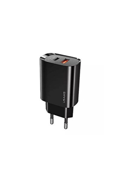 Usams Ασύρματος φορτιστής με θύρες USB-A και USB-C, Γρήγορη φόρτιση 20W Quick...