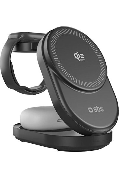 SBS Ασύρματος Φορτιστής Qi2 25W Μαύρος (Qi2.2)