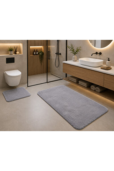 OEM Deluxe Grey Bath Mat Set