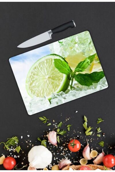 Zarif Home Glass Cutting Board 25X35 cm |   Decorative Tempered Glass Cutting...