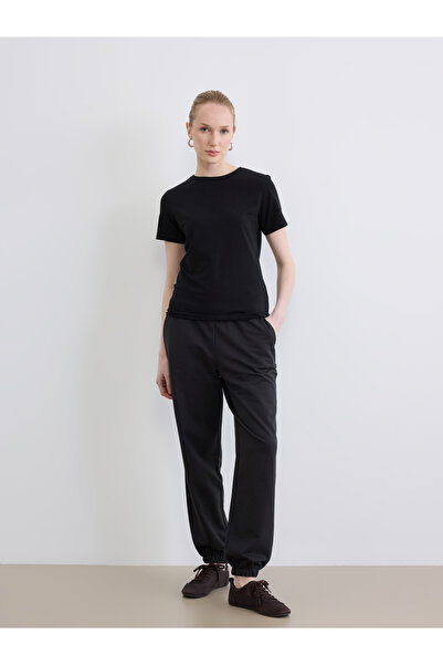 LC Waikiki Elastic Waist Textured Women's Trousers