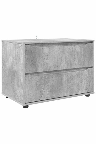 vidaxl Dulap de depozitare Gri din beton 80 x 48 x 57 cm Lemn compozit