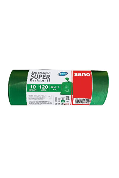 Sano Saci de gunoi Optima Super 120 L - Verzi