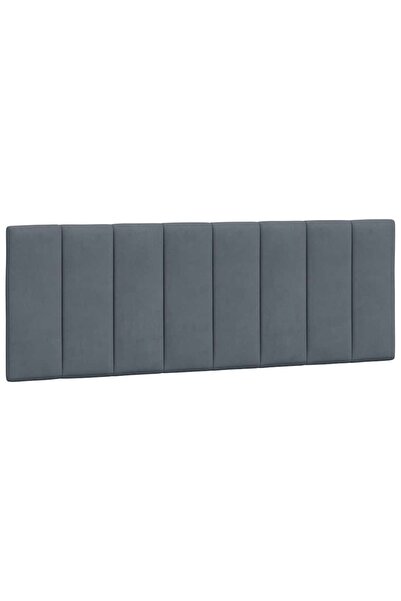 vidaxl Pernă tăblie de pat, Hanko, gri închis, 120 cm, catifea