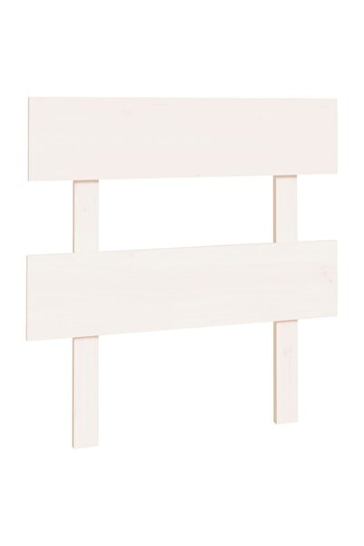 vidaxl Bedside table, white, 93.5x3x81 cm, solid pine wood
