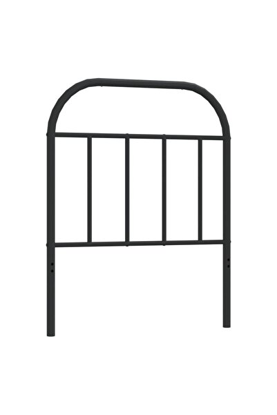vidaxl Tăblie de pat de schimb metalică, negru, 75 cm