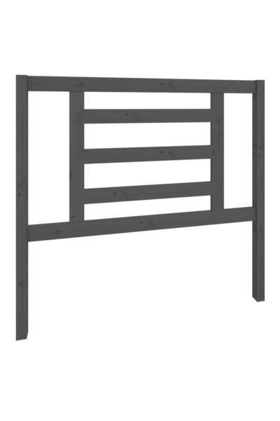 vidaxl Bedside table, gray, 106x4x100 cm, solid pine wood