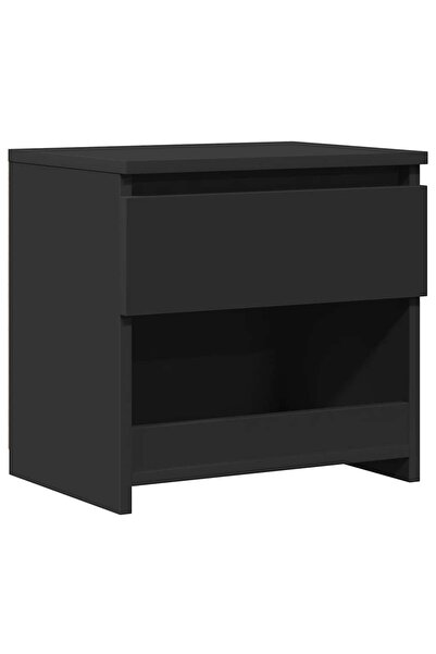 vidaxl Noptieră, negru, 40x30x39 cm, lemn prelucrat